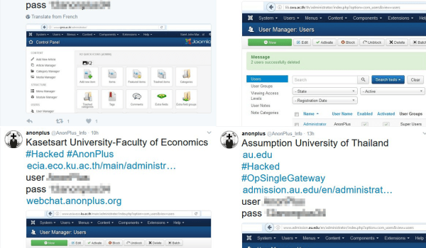 4 เว็บสถาบันศึกษาชื่อดังของไทยถูกแฮ็ค เข้าควบคุมระบบทั้งหมดได้ทันที 4 เว็บสถาบันศึกษาชื่อดังของไทยถูกแฮ็ค เข้าควบคุมระบบทั้งหมดได้ทันที