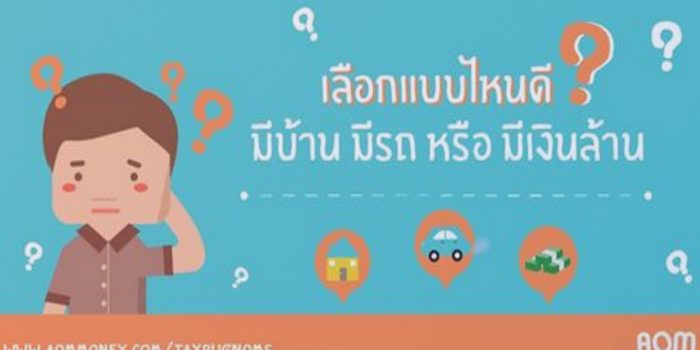 เราควรเลือกแบบไหนดี? : มีบ้าน มีรถ หรือ มีเงินล้าน
